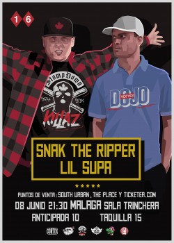 Snak The Ripper y Lil Supa en Málaga