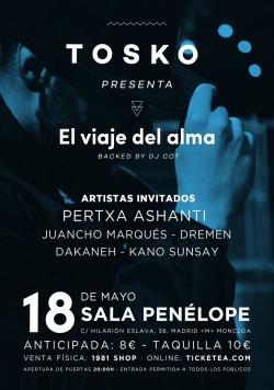 Tosko presenta "El viaje del alma" en Madrid