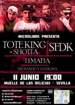 Toteking, Shotta, SFDK, H-Mafia y más en Sevilla