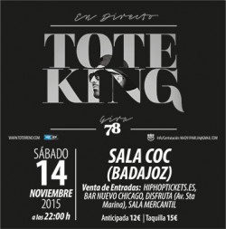 Toteking presenta "78" en Badajoz