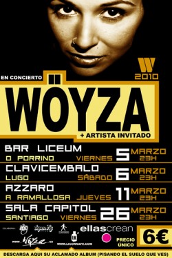 Wöyza en concierto en Clavicembalo en Lugo