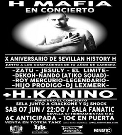 X Aniversario de "Sevillan History H" en Sevilla