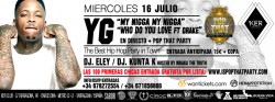 YG, Dj Eley y Dj Kunta K en Barcelona