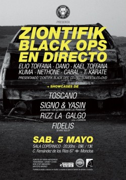 Ziontifik presenta Black Ops en Madrid