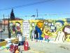 Grupo arte urbano cbtis 128 en Paulenca (Almería)