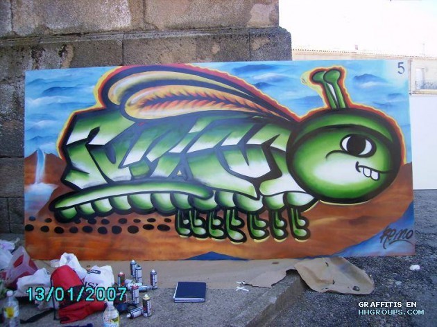 Remo graffitero en Salamanca