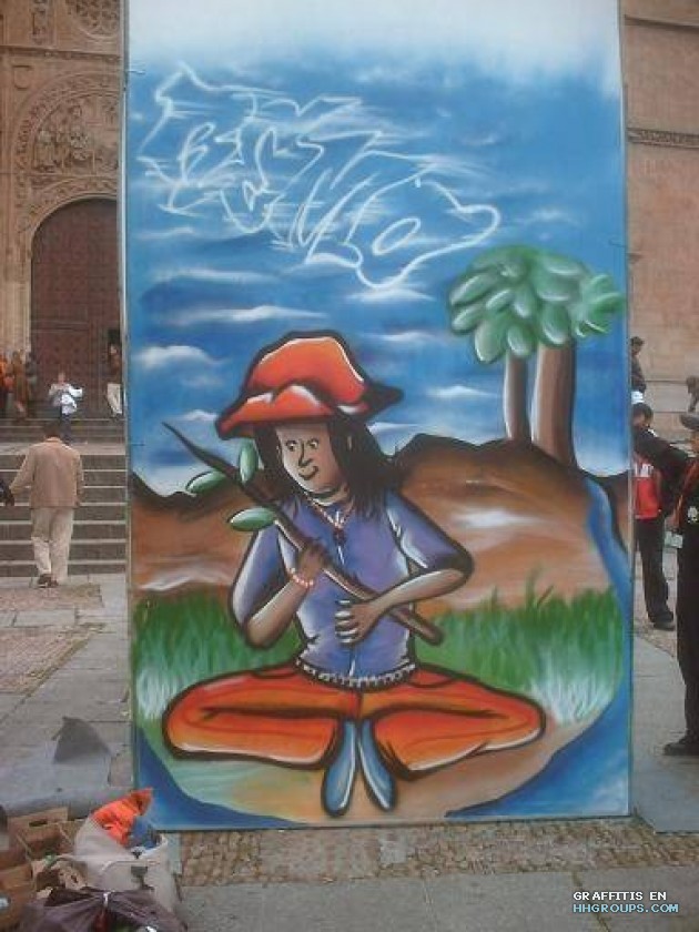 Remo graffiti en Salamanca
