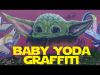 Adri9 - Baby Yoda (Graffiti)